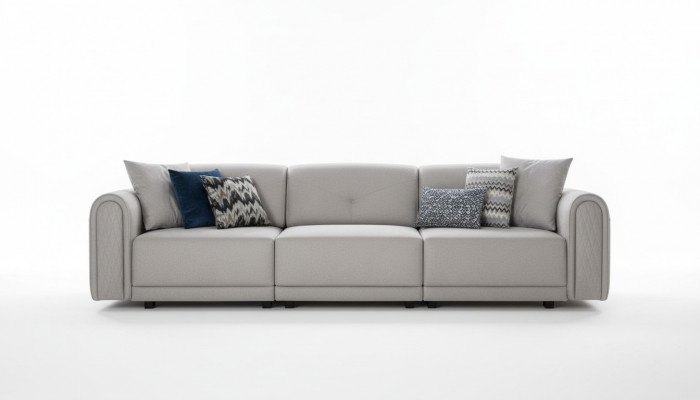Luxury Sofa 4-Seater Fabric Living Room Modern Design Sofas Upholstered Couches