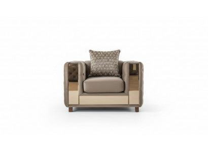 Luxury Chesterfield Armchair Single Seater Classic Couch Furniture Sofa 1-Seater