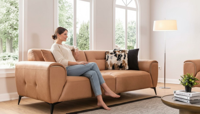 Luxury Sofa 3 Seat Living Room Modern Design Sofas Upholstery Couches New