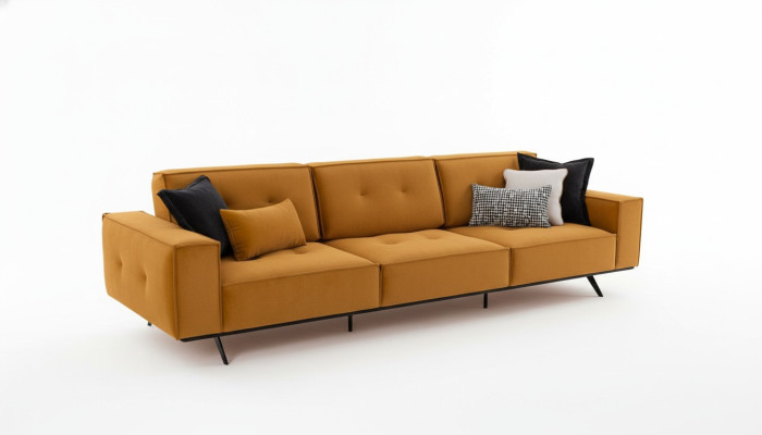 Sofa couch four-seater furniture couches upholstered sofas textile fabric furnishing
