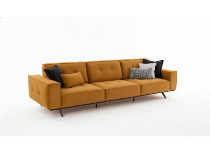 Sofa couch four-seater furniture couches upholstered sofas textile fabric furnishing