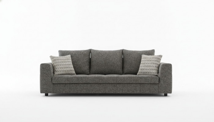 Luxury Sofa 4-Seater Fabric Living Room Modern Design Gray Sofas Upholstered Couches