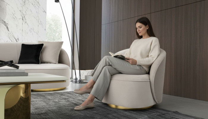 Armchair Modern Single-Seater Design Armchair for Living Room Furniture Sofa 1-Seater