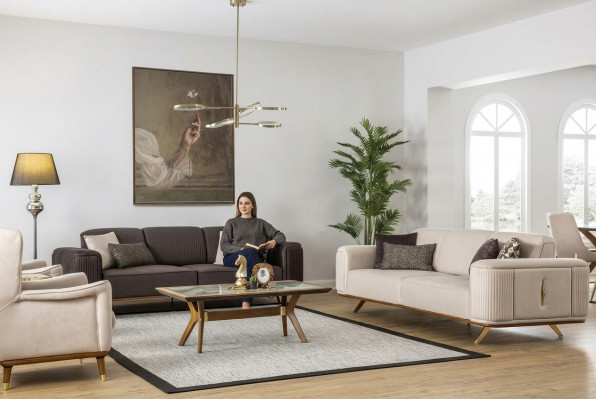 Luxury Sofa Suite Couch Furniture Set Designer Sofas Suites 4 Pieces