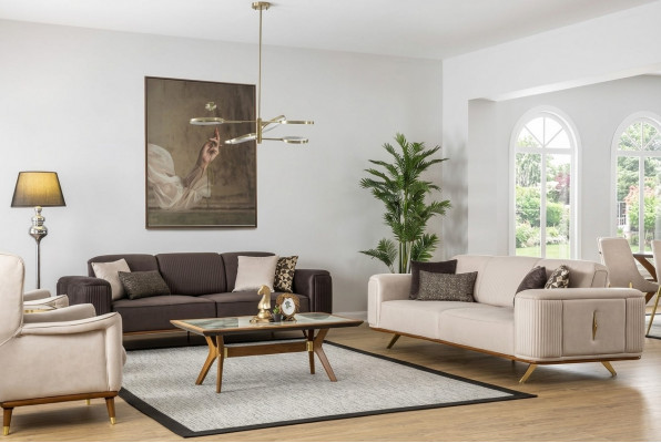 Luxury Sofa Suite Couch Furniture Set Designer Sofas Suites 4 Pieces