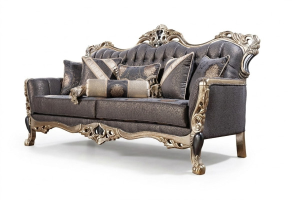 Luxury Sofa 3-Seater Fabric Living Room Classic Design Sofas Upholstered Couches New
