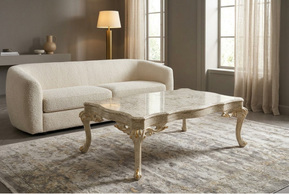 Living room table wood tables coffee table baroque rococo side table