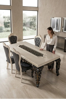 Luxury dining table, baroque tables, dining room table, classic furniture, dining tables
