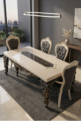 Luxury dining table, baroque tables, dining room table, classic furniture, dining tables
