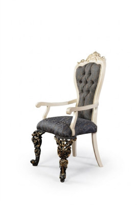 Classic chair 1x dining room armchair lounge club with armrests luxury new