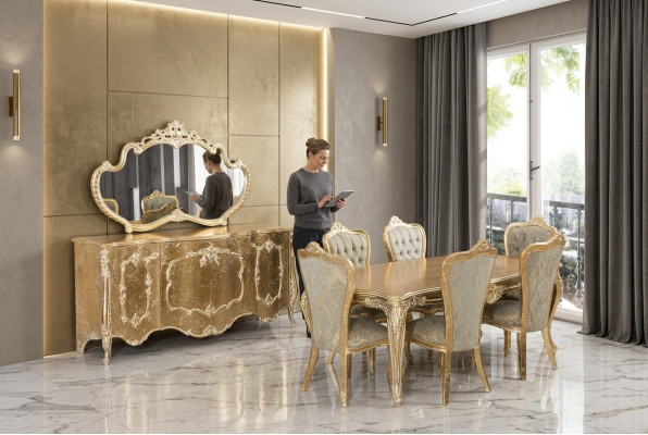 Dining Room 6x Chair Set Chairs New Dining Set Dining Group Luxury Furniture