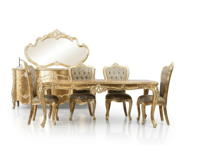 Baroque Antique Style Dining Table Real Wood Classical Designer Tables Rococo