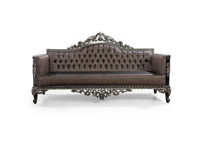 Luxury Three-Seater Design Sofa 3-Seater Upholstered Couch Chesterfield Sofas