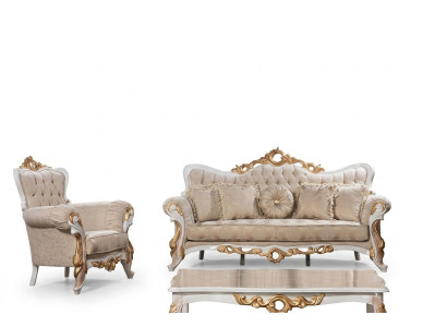 Sofa set 3+1 seater set design sofas upholstered couches leather relax classic