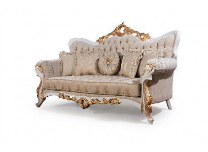 Sofa 3-seater fabric three-seater sofas luxury living room baroque style couch baroque