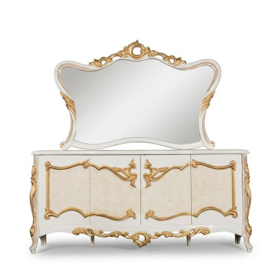 Sideboard with mirror set baroque dining dressers wooden dresser wooden cabinet new