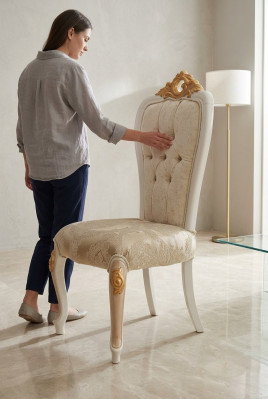 Classic Chesterfield Chair Royal Single-Seater Baroque-Rococo Style Chairs