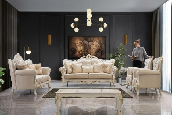 Sofa set 3+3+1+1 seater set design sofa upholstery classic couches