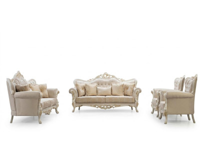 Sofa set 3+3+1+1 seater set design sofa upholstery classic couches