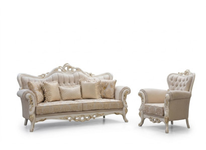 Sofa set 3+1 seater set design sofa upholstery couches couch classic luxury
