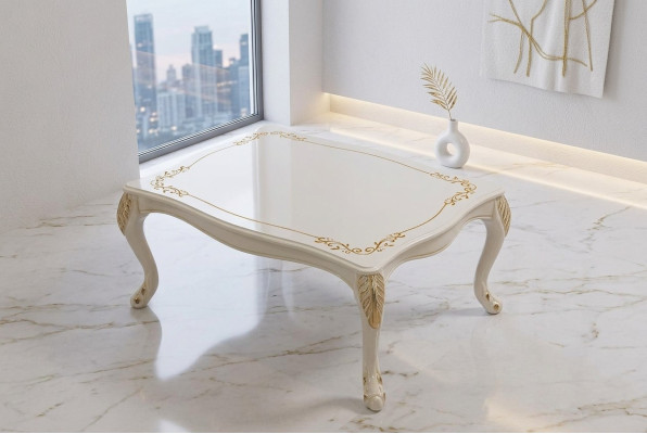 Coffee table classic side table luxury living room design table furniture wood new