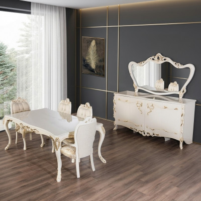 Dining room set table + 4 chairs dining chair sets tables group set 5 pcs.