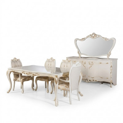 Dining room set table + 4 chairs dining chair sets tables group set 5 pcs.