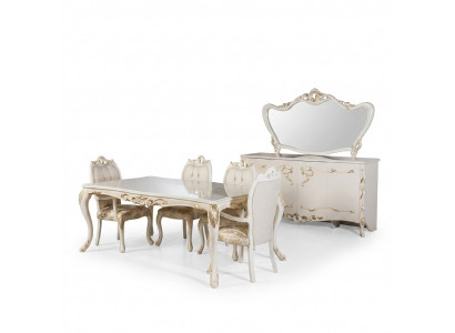 Dining room set table + 4 chairs dining chair sets tables group set 5 pcs.