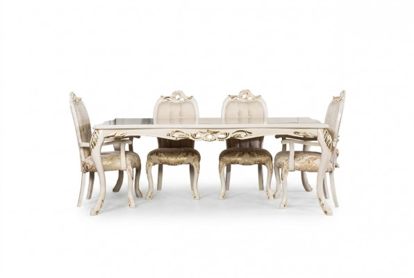 Classic dining table beige design table wood tables furniture living room