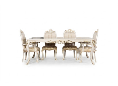 Classic dining table beige design table wood tables furniture living room