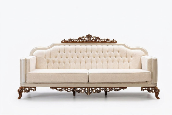 Sofa 3-seater Chesterfield three-seater sofas luxury living room baroque style couch new