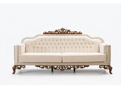 Sofa 3-seater Chesterfield three-seater sofas luxury living room baroque style couch new