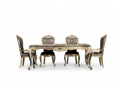 Classic dining table baroque tables dining tables wooden table 208x108 cm