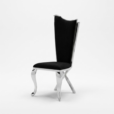 Set of 4 chairs dining chair wood luxury dining room fabric modern chairs