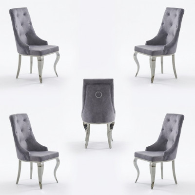 Set of Chairs 4x Group Dining Room New Set Design Armchair Chair