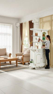 Bar cupboard wood cabinets counter home bar counter table wine cabinet shelves