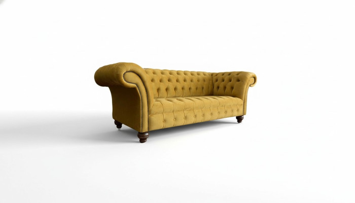 Luxury Chesterfield Sofa 2x 2-Seater Couch Fabric Modern Sofas New Set
