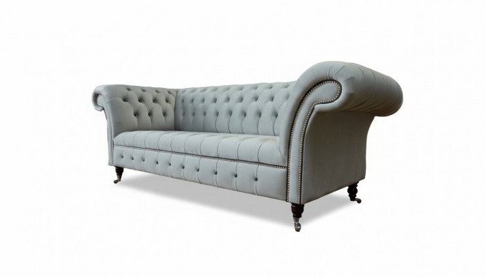 Designer sofa 3-seater Chesterfield couch upholstery sofas couches furniture