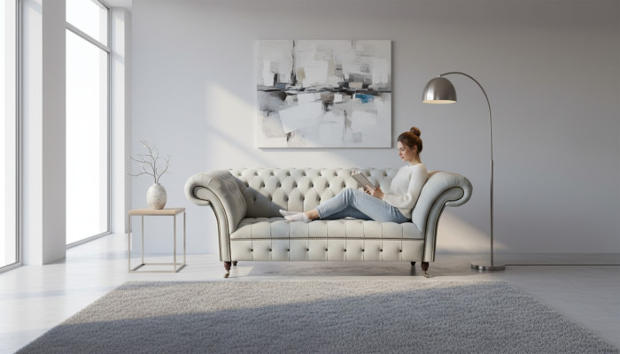 Chesterfield Sofa Set Design Luxury Upholstered Sofa Couch Seat Set