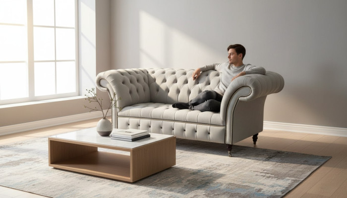 Chesterfield Sofa 2 Seater Sofa Upholstery Sofas Design Luxury Sofas Gray