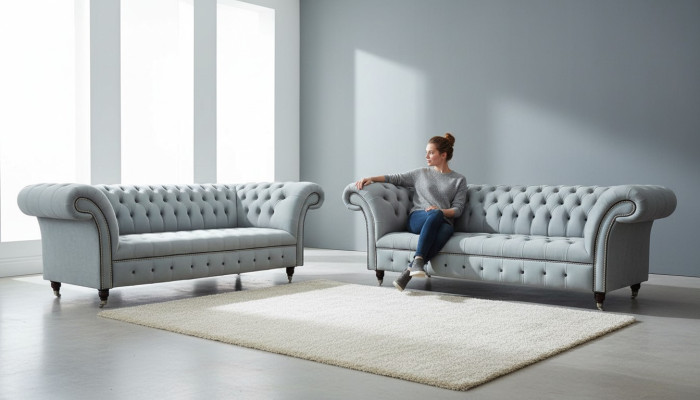 Designer Living Room Set 2x 3-Seater Sofas Luxury Living Room Set Furniture