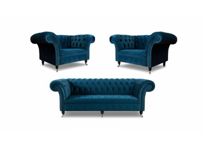 Sofa Couch Fabric Upholstery Seat 2+1+1 Seater Suite Design Sofas