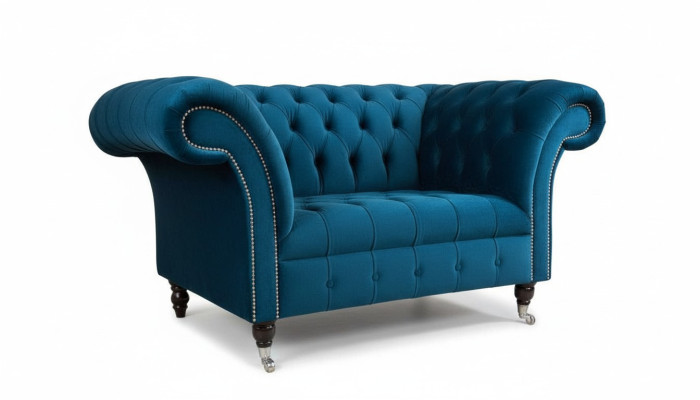 Luxury Armchair Design Relax Club Lounge Single Seater Upholstery Fabric New