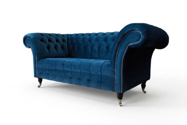 Chesterfield sofa couch upholstered couch 2-seater upholstered loveseat