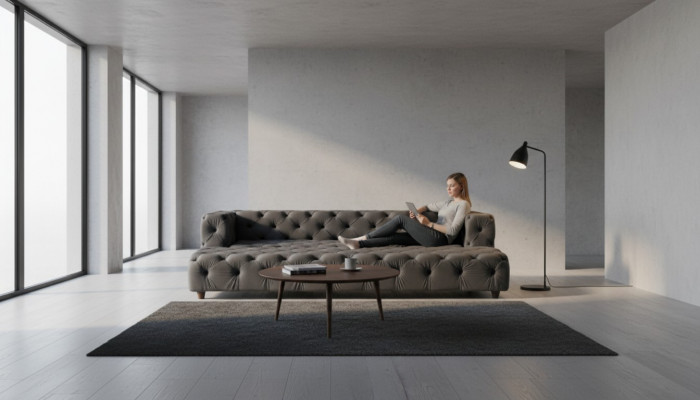 Luxury Sofa 5-Seater Couch Upholstered Sofa XXL Sofas Living Room Fabric