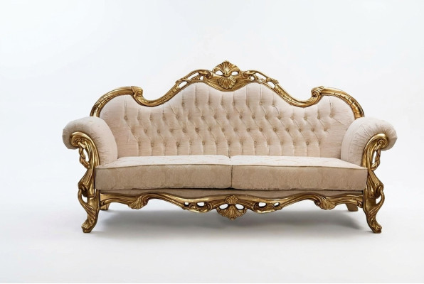Sofa 3 seat fabric three-seater sofas luxury living room chesterfield baroque