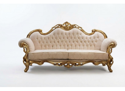 Sofa 3 seat fabric three-seater sofas luxury living room chesterfield baroque
