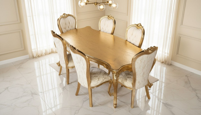 Table 6x Chairs Dining Room Set Complete Set 7-piece New Dining Group