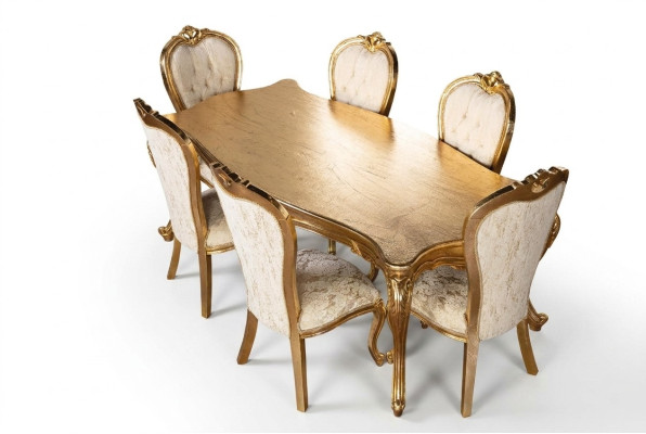 Table 6x Chairs Dining Room Set Complete Set 7-piece New Dining Group