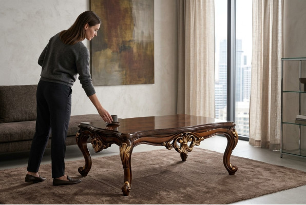 Wood table side table furniture luxury coffee table brown coffee tables living room